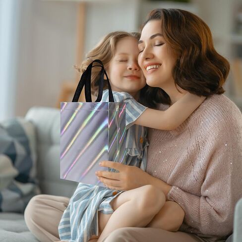 Cabzymx 7 PCS فريدة من نوعها متعددة الألوان حقائب الهدايا مع 7 ألوان ، 8 × 3.9 × 9.8 في حقائب الحفلات غير المنسوجة لقضاء العطلات ، عيد ميلاد ، حفل زفاف ، عيد الميلاد ، الحفلات in Kuwait