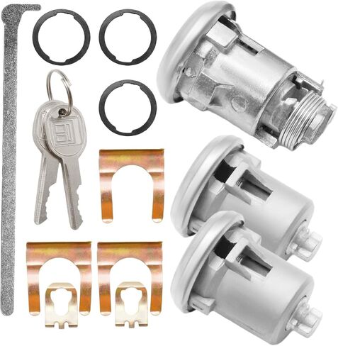 608307 Ignition Doors Trunk Lock Cylinder with Keys Kit ، استبدال شيفروليه كابريس 1967-1970 Impala 1977-1996 ، يحل محل 605533 in Saudi Arabia