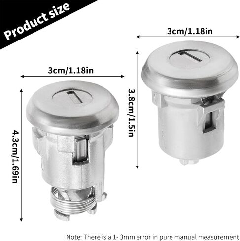 608307 Ignition Doors Trunk Lock Cylinder with Keys Kit ، استبدال شيفروليه كابريس 1967-1970 Impala 1977-1996 ، يحل محل 605533 in Saudi Arabia