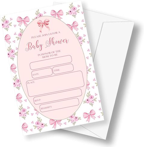 إنها دعوات استحمام الطفل مع الأظرف ، 25 مجموعة ، دش الطفل ذو الألوان المائية الزرقاء. in Kuwait