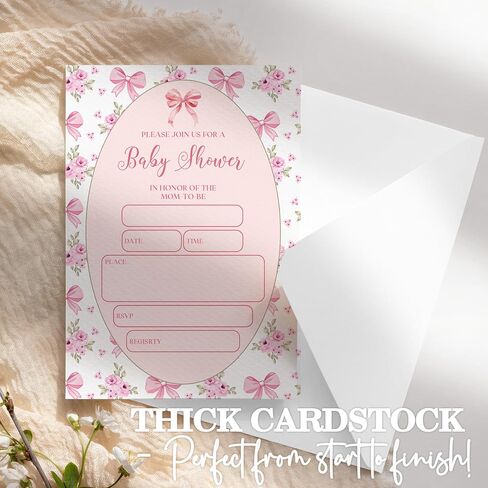 إنها دعوات استحمام الطفل مع الأظرف ، 25 مجموعة ، دش الطفل ذو الألوان المائية الزرقاء. in Kuwait