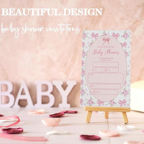 إنها دعوات استحمام الطفل مع الأظرف ، 25 مجموعة ، دش الطفل ذو الألوان المائية الزرقاء. in Kuwait