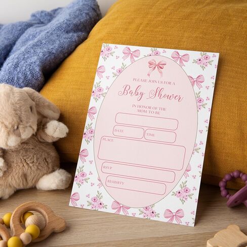 إنها دعوات استحمام الطفل مع الأظرف ، 25 مجموعة ، دش الطفل ذو الألوان المائية الزرقاء. in Kuwait