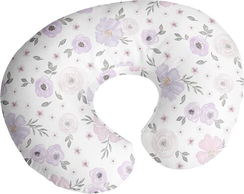 Sweet Jojo Designs Lavender Purple Boho Shabby Chic Floral Girl Pillow Cover Cover Baby Plackcover Infant Nudborn Risery Bottoring Plowcase (Pillow Not not not) in Kuwait