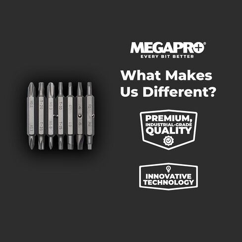 Megapro® استبدال حزمة بت - Hex | 7 بتات مزدوجة النهاية | أحجام سداسية عشرية الإمبراطورية والمترية in Kuwait