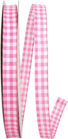 Reliant Ribbon 90052W-079-40F Great Gingham 3 Value Lired Edge Ribbon ، 2-1/2 inch × 10 ياردة ، أصفر in Kuwait