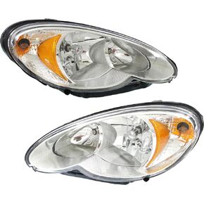 السائق في Garage-Pro ومصباح جانبي للركاب لـ Chrysler PT Cruiser 2006-2010 Halogen مع لمبة (S) يستبدل# 5116043AF 5116042AF in Kuwait