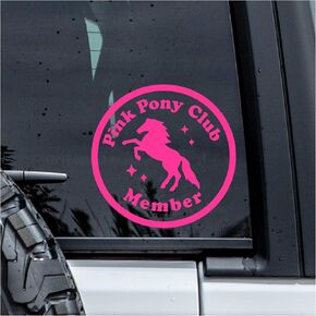 ملصقات نادي Pink Pony Club ، شارات نوافذ سيارة حصان جمالية ، 6 بوصات UV DTF Tranfer Car ، ملصقات شاحنة شاحنة شاحنة مانعة للتسلية ، شارات Cowgirls للسيارات لفتاة Boy Boy Teenager in Kuwait