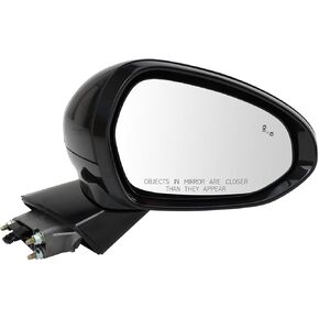 TRQ Side Side Live Mirror Power Power مسخن سوداء سوداء لتتناسب مع 2021-2024 KIA K5 KI1321247 in Kuwait