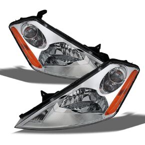 AKKON - For Nissan Murano Chrome Halogen Type OE Replacement Headlights Driver/Passenger Amber Head Lamps Pair in Kuwait