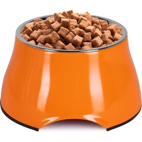 Raised Dog Bowls, Elevated Dog Bowls for Wearing Cone,Cocker Spaniel Long Ears,Neck Stress-Free,Non-Slip Stianless Steel Bowl for Medium/Small Size Dogs in Kuwait