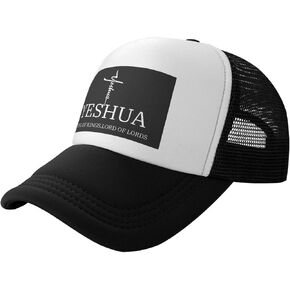 Yeshua Jesus Christian Hat Funny Trucker Hats Adjustable Baseball Cap Novelty Dad Hats for Men Women Black in Saudi Arabia