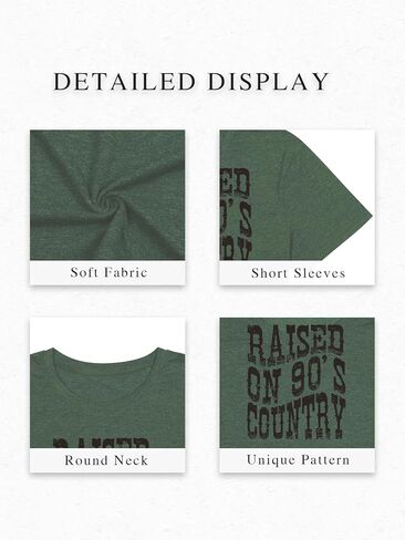 Oversized 90s Country Shirts for Women Raised On 90’S Country Shirt Country Music Tshirt Rock Band Vintage Tee Tops in Kuwait