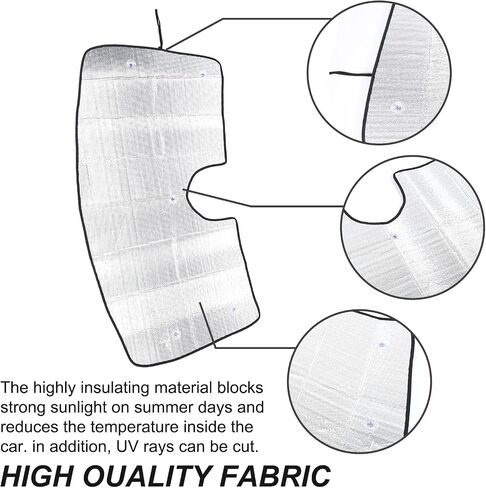 Windshield Sun Shade for Cadillac Escalade 2021 2022 2023 2024, Front Window Sun Visor Protector, Foldable Car Reflective Blocker UV Rays and Heat (Style C) in Saudi Arabia