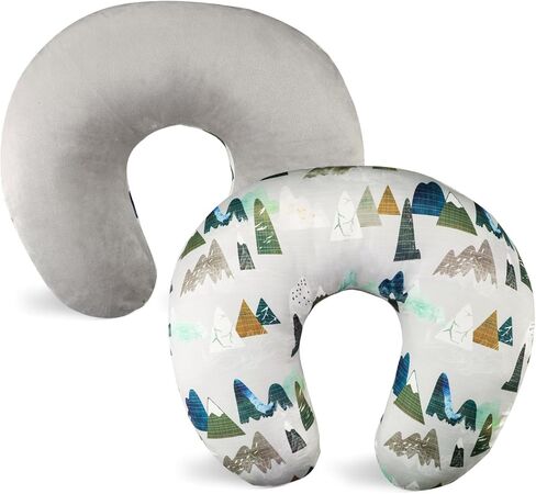 TANOFAR Nursing Pillow Cover 1 Pack, Stretchy Removable Covers for Breastfeeding Pillows, Ultra Soft Newborny Feeding Pillowcase for Boy & Girl, Fits 26"x20" Pillows, Green in Kuwait