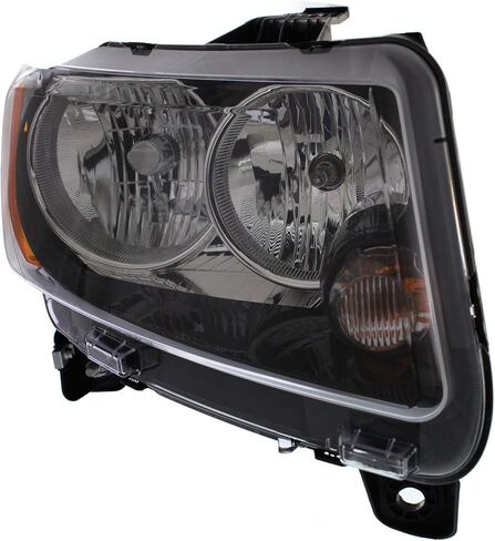 السائق Garage-Pro ومصباح الأمامي الجانبي للركاب لـ Jeep Compass 2013-2017 مع رمز المصابيح LMB ، W/O Projector ، W/Black Trim يستبدل # 68171214AC ، 68171214AB ، 68171215AC ، 68171215AB in Saudi Arabia