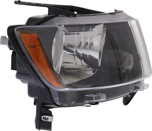 السائق Garage-Pro ومصباح الأمامي الجانبي للركاب لـ Jeep Compass 2013-2017 مع رمز المصابيح LMB ، W/O Projector ، W/Black Trim يستبدل # 68171214AC ، 68171214AB ، 68171215AC ، 68171215AB in Saudi Arabia