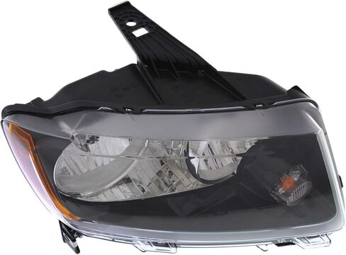 السائق Garage-Pro ومصباح الأمامي الجانبي للركاب لـ Jeep Compass 2013-2017 مع رمز المصابيح LMB ، W/O Projector ، W/Black Trim يستبدل # 68171214AC ، 68171214AB ، 68171215AC ، 68171215AB in Saudi Arabia
