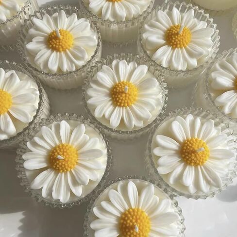 2Pack Silicone Candle Molds Rose Heart Shape, 3D Flower Mold for Resin Soap Candle Clay Craft & Home Decor. in Kuwait