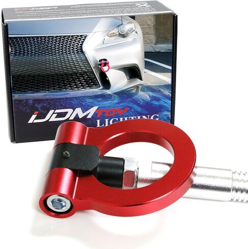 Ijdmtoy jdm Red Track Racing Racing Hook Ring Ring متوافق مع Lexus 2006-Up IS250 IS350 GS350 GS460 ، 2007-UP-UP ، 2011 CT & 2012-Up Rx Facelift ، مصنوع من الألمنيوم خفيف الوزن in Kuwait