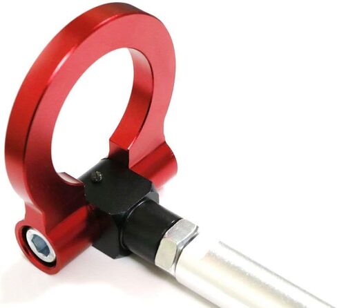 Ijdmtoy jdm Red Track Racing Racing Hook Ring Ring متوافق مع Lexus 2006-Up IS250 IS350 GS350 GS460 ، 2007-UP-UP ، 2011 CT & 2012-Up Rx Facelift ، مصنوع من الألمنيوم خفيف الوزن in Kuwait