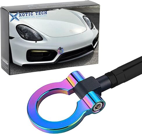 Xotic Tech Sport Track Racing Style CNC Aluminum Screw-on Tow Hook Front Bumper Compatible with Porsche Panamera, Carrera 911 991 (Red) in Saudi Arabia