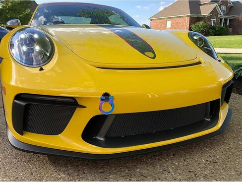 Xotic Tech Sport Track Racing Style CNC Aluminum Screw-on Tow Hook Front Bumper Compatible with Porsche Panamera, Carrera 911 991 (Red) in Saudi Arabia