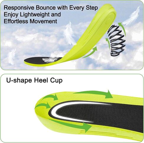 Insooles for Converse Lunarlon Shoes ، إدراج النعل البديل للرجال والنساء الراحة في القدم (الحجم الأمريكي: M8.5 / W10.5 / EU حجم: 42) in Saudi Arabia