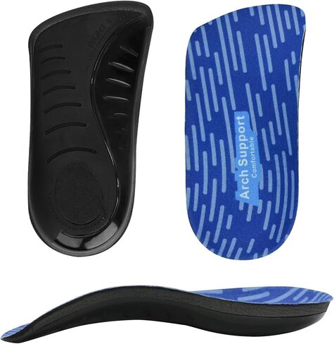 3/4 Length Orthotic Shoe Inserts for Heel & Foot Pain Relief, High Arch SupportOrthopedic Insoles,Plantar Fasciitis Arch Support Insoles for Women & Men (3/4 Blue, XS) in Saudi Arabia