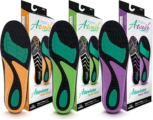 A-Wave Apex Orthotics For Low- Medium Firm: Green - A: Women 6.5-7 / Men 5.5-6 in Saudi Arabia