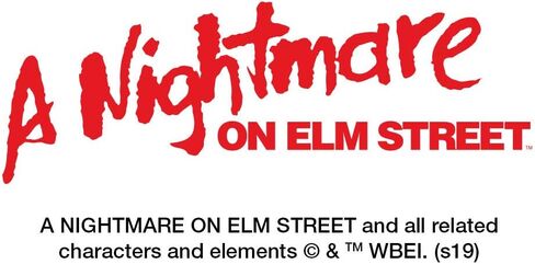 الرسومات والمزيد من الكابوس على إطار علامة ترخيص شعار شارع Elm Street in Saudi Arabia