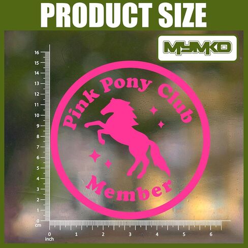 ملصقات نادي Pink Pony Club ، شارات نوافذ سيارة حصان جمالية ، 6 بوصات UV DTF Tranfer Car ، ملصقات شاحنة شاحنة شاحنة مانعة للتسلية ، شارات Cowgirls للسيارات لفتاة Boy Boy Teenager in Kuwait