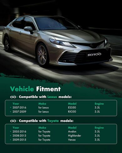 SCITOO مولد كهربائي عالي الإخراج 130Amp 3.5L 11137 بديل جديد لكزس لـ ES350 2007-2016، لـ RX350 2007-2009، لتويوتا لأفالون 2005-2016، لهايلاندر 2008-2013، لفينزا 2009-2015 in Saudi Arabia