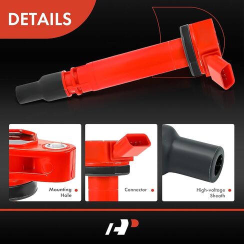 A-Premium (Red) Pack Coil Coil Coil Coil متوافق مع Toyota Tundra 2007-2020 ، Sequoia 2008-2020 ، Land Cruiser 2008-2011 2013-2020 و Lexus GX460 2010-2020 ، LS460 2007-2017 ، LS600H ، LX570 ، 8-PC ST in Saudi Arabia