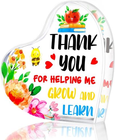 FaCraft Teacher Appreciation Gifts for Women Teacher Keepsake and Paperweight Gifts from Student End of Year Teacher Gifts for Graduation,First Last Day of School Appreciation Day Gifts for Teachers in Kuwait
