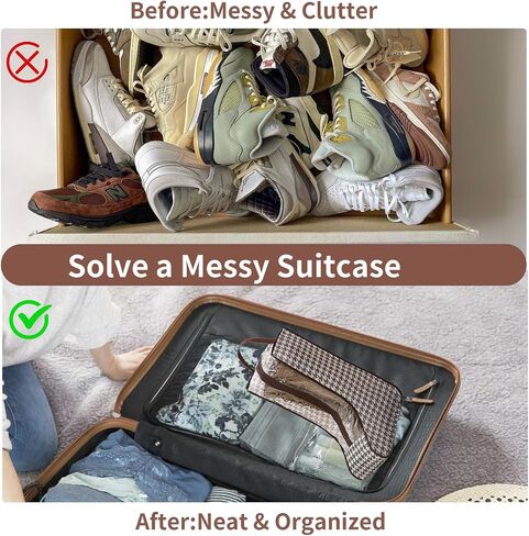 3 Pack Portable Boots Storage Bags, Waterproof and Dustproof Shoe Protector Bag for Travel,Transparent Boot Cover Organizer with Handles for Men and Women (Long Style) in Saudi Arabia