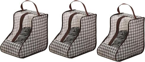 3 Pack Portable Boots Storage Bags, Waterproof and Dustproof Shoe Protector Bag for Travel,Transparent Boot Cover Organizer with Handles for Men and Women (Long Style) in Saudi Arabia