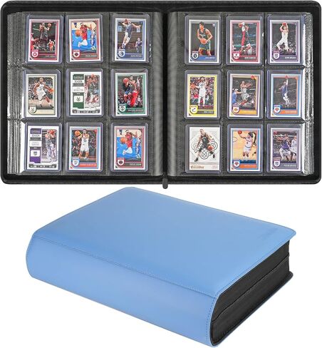 9 Pocket TopLoader Binder, Holds 360 3"x4" Toploader Hard Cases, Sleeves Card Collection Binder, 20 Double Sided Pages, Compatible with Trading & Sports Holder - Red in Kuwait
