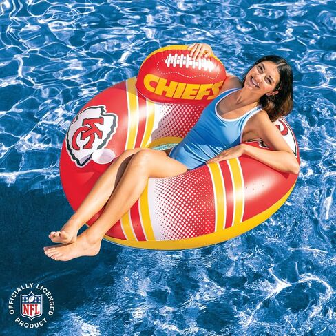 BigMouth Miami Dolphins 42" Inflatable Pool Floats Officially Licensed NFL Fan Gear Merchandise Back Support Inner Tube for Adults and Teens in Saudi Arabia