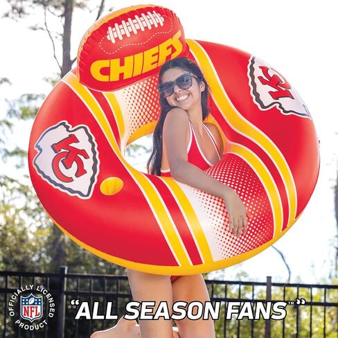BigMouth Miami Dolphins 42" Inflatable Pool Floats Officially Licensed NFL Fan Gear Merchandise Back Support Inner Tube for Adults and Teens in Saudi Arabia