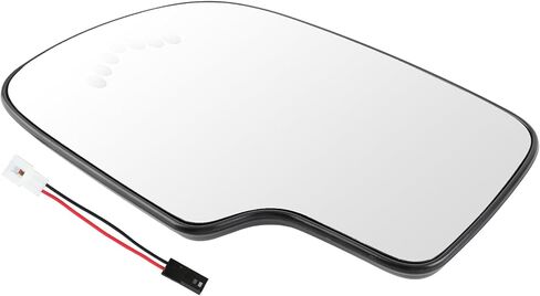 88944391 Driver Side Mirror Glass Compatible with Cadillac Escalade 2003-2006 Heated Power Turn Signal Compatible with Chevy Avalanche 1500 2003-2006 128-04034L, 56318 in Saudi Arabia
