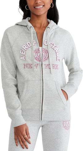 Aeropostale Women's Full Zip Hoodie-New York Crest in Saudi Arabia