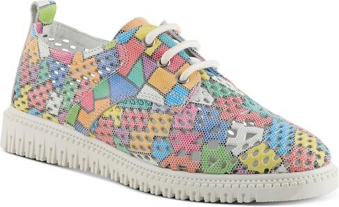 SPRING STEP STEP SPRING WIND'S MULAN LACE-UP SHOEKER-تصميم مثقوب مع النعال القابلة للإزالة in Saudi Arabia