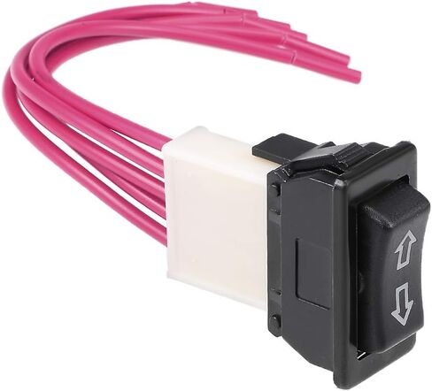 مفتاح نافذة سيارة Uxcell Universal 5 -Pin - مفتاح الروك الرئيسي مع تسخير الأسلاك - رافع زجاجي لحظة - DC 12V in Saudi Arabia