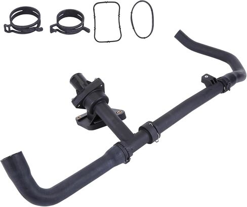 Upper Radiator Hose with Thermosat Assembly fit for Jaguar X-Type 2002 2003 2004 2005 2006 2007 2008 3.0L 2.5L Upper Radiator Tank Inlet Hose Reservoir Hose Replace C2S43430 in Saudi Arabia