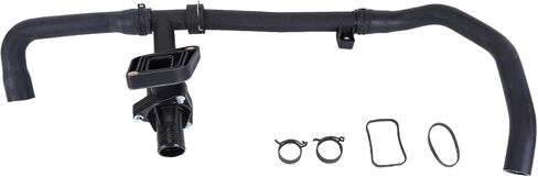 Upper Radiator Hose with Thermosat Assembly fit for Jaguar X-Type 2002 2003 2004 2005 2006 2007 2008 3.0L 2.5L Upper Radiator Tank Inlet Hose Reservoir Hose Replace C2S43430 in Saudi Arabia