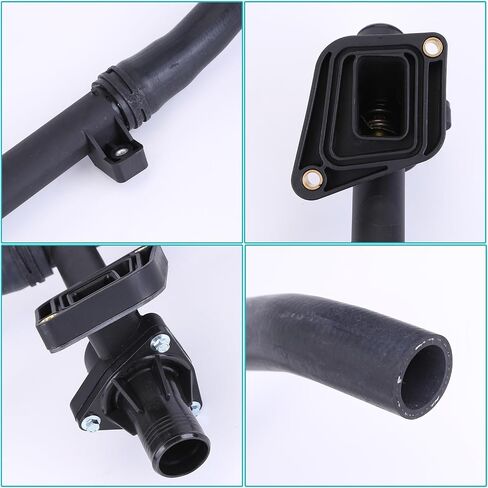 Upper Radiator Hose with Thermosat Assembly fit for Jaguar X-Type 2002 2003 2004 2005 2006 2007 2008 3.0L 2.5L Upper Radiator Tank Inlet Hose Reservoir Hose Replace C2S43430 in Saudi Arabia