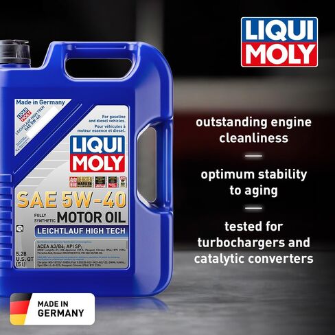 Liqui Moly Leichtlauf High Tech SAE 5W-40 | 5 L | Synthesis Technology Motor Oil | SKU: 2332 in Saudi Arabia