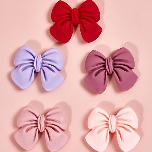 8pcs سحر الوحل كبير القوس السحر راتنجات الراتنجات اللطيفة اللطيفة لحالات الهاتف ، وإطارات الصور ، وصناديق المجوهرات ، وصناديق القرطاسية ، وحرف القصاصات DIY (الوردي) in Kuwait