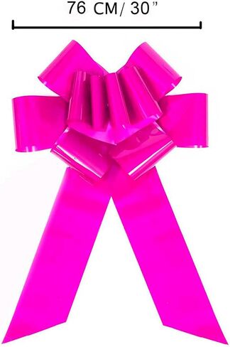 Xingshen-GTG Giant Car Bow - 30" Big Red Pull Bow for Large Gift Wrapping, Wedding, Birthday, Christmas Decorations, Huge Present Bow for Cars, Doors, Walls in Saudi Arabia